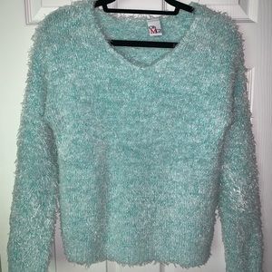 Furry Teal Sweater